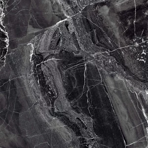 Керамогранит полированный Primavera Титан PR115 черный 600*600*9