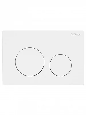 Кнопка BelBagno BB-03C-BL пластик белый глянец