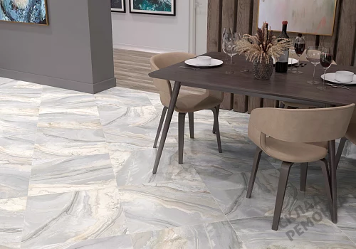 Фото Керамогранит лаппатированный Alma Ceramica Мэджик GFU04MGC64L серый 600*600*9 – купить в Красноярске: цена, описание, фото. Интернет-магазин 2