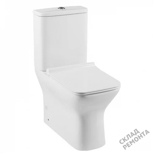 Фото Унитаз напольный Aquanet Cube-C 210759 безободковый купить в Красноярске: цена, описание, фото. Интернет-магазин 1