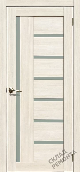 Фото Дверь FlyDoors Ла Стелла 217 ясень снежный, экошпон, матовое стекло – купить в Красноярске: цена, описание, фото. Интернет-магазин. 1