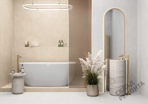 Фото Керамогранит матовый Alma Ceramica Мурал GFU60120MUR04R бежевый 1200*600*8,5 – купить в Красноярске: цена, описание, фото. Интернет-магазин 4
