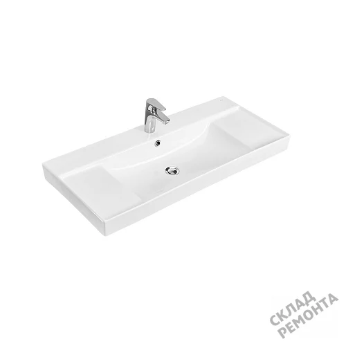 Фото Раковина на тумбу Roca One ZRU9308335, 100 см купить в Красноярске: цена, описание, фото. Интернет-магазин 2