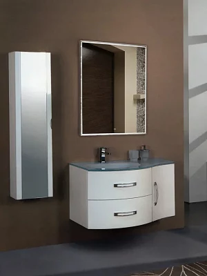 Зеркало подвесное Континент Life LED 50*70 (ЗЛП514) с подсветкой, хром