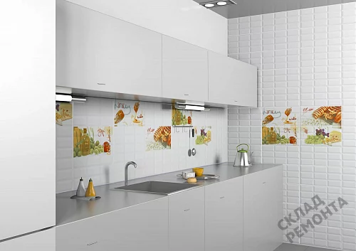 Фото Вставка Azori Вог Панэ разноцветный 201*405 – купить в Красноярске: цена, описание, фото. Интернет-магазин 3