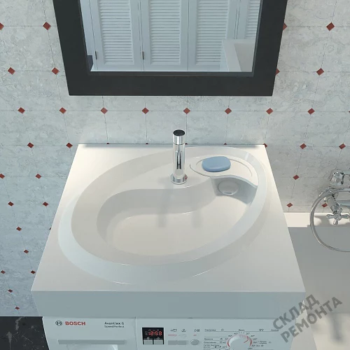 Фото Раковина над стиральной машиной Madera Ameli 550, 60 см купить в Красноярске: цена, описание, фото. Интернет-магазин 2