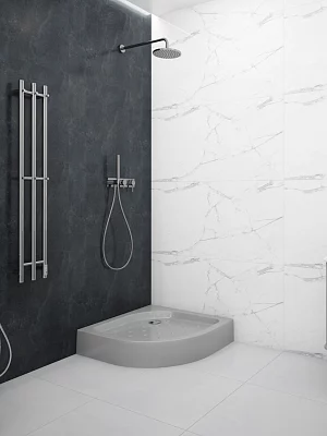 Поддон душевой Метакам Classic Grey N акрил угловой 80*80 серый