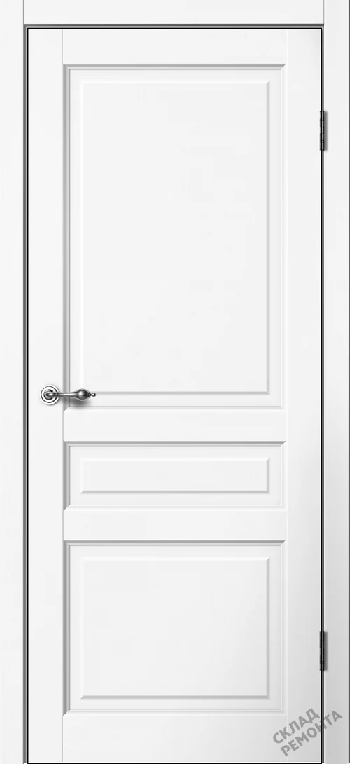 Фото Дверь FlyDoors Классик С03 белый, эмалит, без стекла – купить в Красноярске: цена, описание, фото. Интернет-магазин. 1
