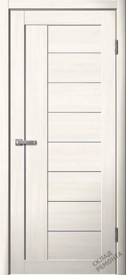 Фото Дверь FlyDoors Ла Стелла 201 ясень снежный, экошпон, матовое стекло – купить в Красноярске: цена, описание, фото. Интернет-магазин. 1
